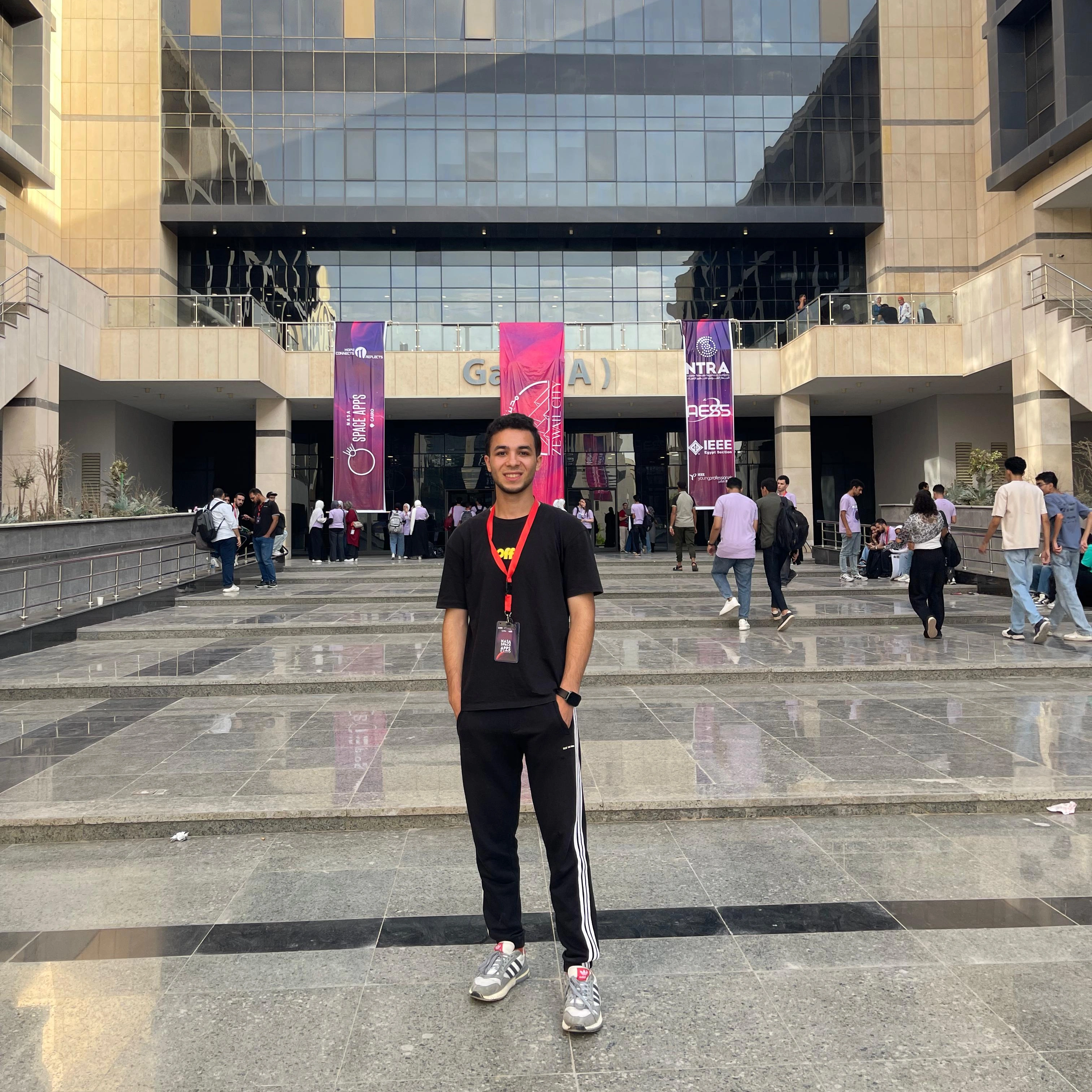 Mohamed Sakr at the NASA Space Apps Cairo Competition